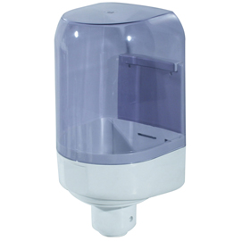 Dispenser asciugamani a spirale prestige - 16,6x18,5x29,3 cm - formato mini - bianco/azzurro trasparente - mar plast