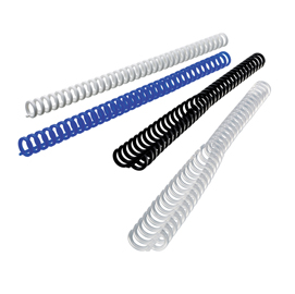 Dorsi clickbind per rilegatura - riutilizzabili - 12 mm - effetto ghiaccio - ibico - scatola 50 pezzi