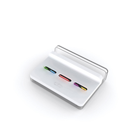 Dispenser post-it® index slim - segnapagina index medium e mini (inclusi) - bianco - post it®