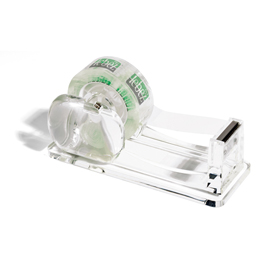 Dispenser per nastro adesivo - acrilico - trasparente - lebez