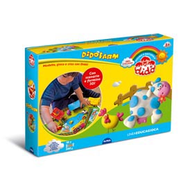 Didò farm - 10 salsiciotti - con formine e scenario 3d - didò