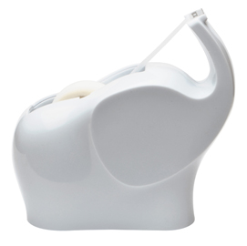 Dispenser elefante per nastri scotch® - 1 rotolo scotch® magic™ 810 incluso - 19 mm x 8,89 m - bianco - scotch®