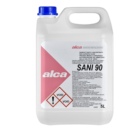 Disinfettante concentrato sani 90 - battericida - fungicida - 5 lt - alca