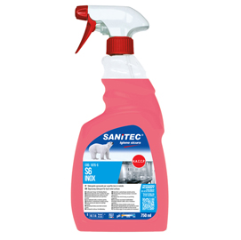 Detergente sgrassante s6 inox - per superfici - 750ml sanitec