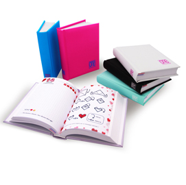 Diario femminile - 12 mesi - copertina soft touch - colori assortiti - blasetti