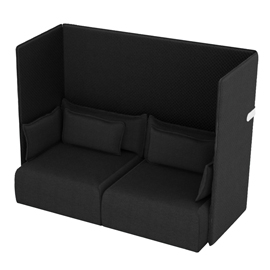 Divanetto oasis oa2 - 2 posti - nero - unisit