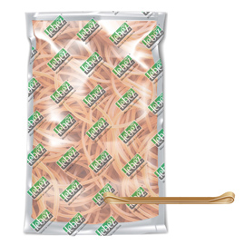 Elastico fettuccia - diametro 15 x 0,8 cm - 1 kg - caucciu' - colore naturale - lebez