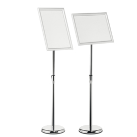 Espositore da pavimento con cornice a scatto in alluminio f.to a3