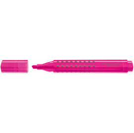 Evidenziatore grip 1543 - punta a scalpello - tratto 1,0-2,0-5,0mm - colore fucsia - faber castell