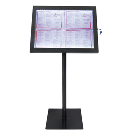 Espositore a led per esterni/interni - display 4xa4 - securit