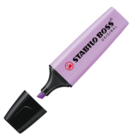 Evidenziatore boss original pastel - punta a scalpello - tratto da 2,0-5,0mm -  glicine - stabilo