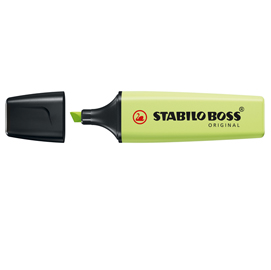 Evidenziatore stabilo boss - pastel verde lime - stabilo