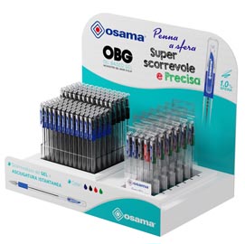 Expo penne a sfera gel con cappuccio obg - misure e colori assortiti - osama