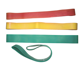 Elastico leggero ad anello - in lattice -  d 18 cm - giallo