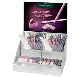 Expo matite grafite e accessori sparkle family faber castell