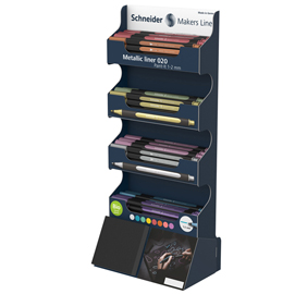 Expo 80pz paint_it 020 metallic liner colori assortiti schneider