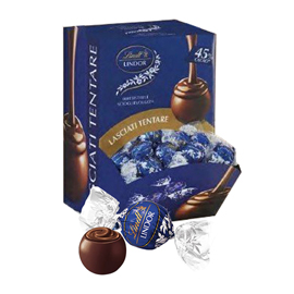 Espositore boule lindor - cioccolato fondente - 1,2 kg - lindt - conf. 96 pezzi