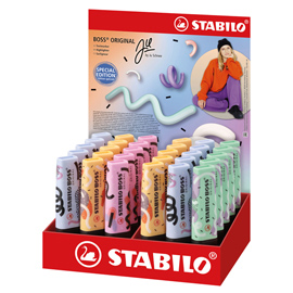 Evidenziatore boss pastel by ju schnee - colori assortiti - stabilo - conf. 30 pezzi