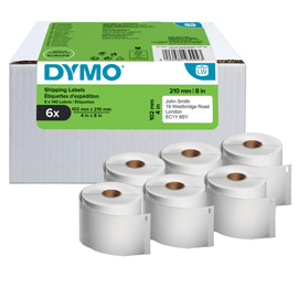 Etichette lw dhl solo per lw5xl - 102mmx210mm - 6 rotoli - dymo