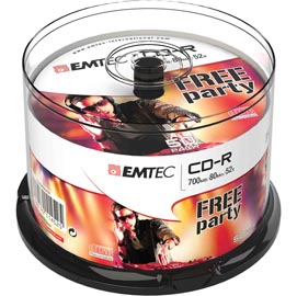 Emtec - cd-r - ecoc805052cb - 80min/700mb