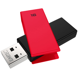 Emtec - usb 2.0 - c350 - 16 gb - rosso