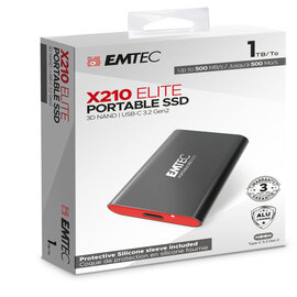 Emtec - x210 external - 1024g - con cover protettiva - ecssd1tx210
