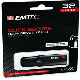 Emtec - memoria usb b120 clicksecure - ecmmd32gb123 - 32 gb