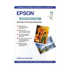 Epson - archival matte paper - a4 - 50 fogli - c13s041342