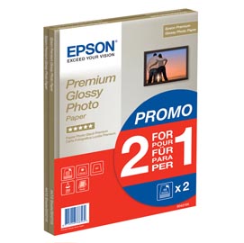 Epson - premium glossy photo paper - a4 - 2x 15 fogli - c13s042169