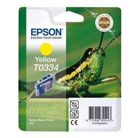 Epson - cartuccia - c13t03344010 - giallo stylus photo 950 blister rs