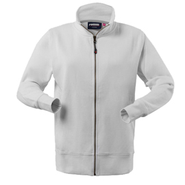 Felpa canberra lady - taglia xl - cotone/pe - bianco - rossini