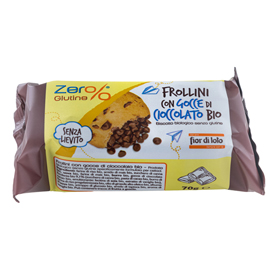 Frollini - con gocce di cioccolato - monoporzione da 70 gr - zerglutine