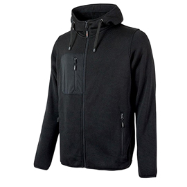 Felpa da lavoro rainbow - taglia xl - nero - u-power