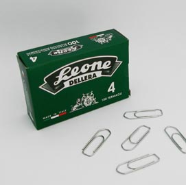 Fermagli zincati n.4 - lunghezza 32 mm - molho leone - conf. 100 pezzi