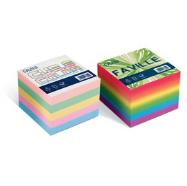 Foglietti cubo - mix colori soft - 95 x 95mm - 80gr - 750 fogli - favini