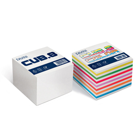 Foglietti cubo - mix colori forti - 95 x 95mm - 80gr - 750 fogli - favini