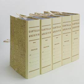 Faldone - legacci incollati - juta - 35x25 cm - dorso 4 cm - paglia - brefiocart