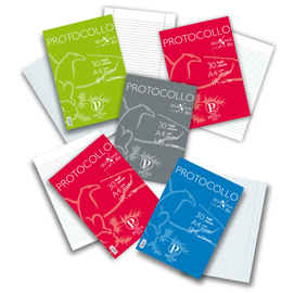 Fogli protocollo quaxima - a4 - quadretto 4mm - 200 fogli - 80gr - pigna
