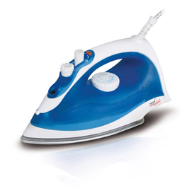 Ferro da stiro agile plus - a vapore - 14x25,5x11 cm - 1800 w - bianco/blu - melchioni