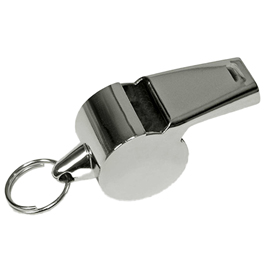 Fischietto - metallo - cromato - cwr