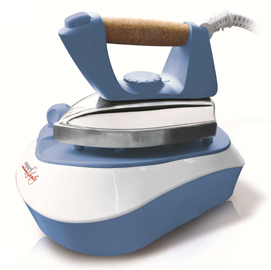 Ferro da stiro pratica - a caldaia - 23x15x32 cm - 2000 w - 220/240 v -  bianco/azzurro - melchioni