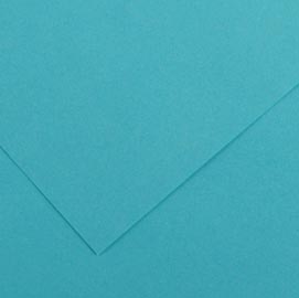 Foglio colorline - 70x100 cm - 220 gr - blu turchese - canson