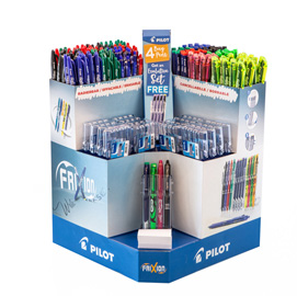 Frixion ball - 0,7 mm - colori assortiti - pilot - expo da 192 penne