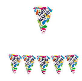 Festone - tanti auguri - lunghezza 6 mt - big party