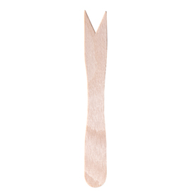 Forchettina monouso in legno - 8,5 cm - signor bio - conf. 100 pezzi