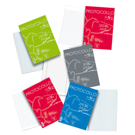 Foglio protocollo - a4 - 1 rigo c/margine - 80 gr - pigna - conf. 200 pezzi