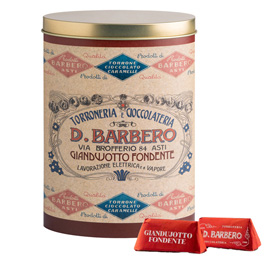 Gianduiotti - in scatola di metallo - gusto fondente - barbero