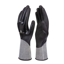 Guanti antitaglio vecut b08 - maglia econocut - palmo in poliuretano - taglia 10 - grigio - deltaplus - pack 3 paia