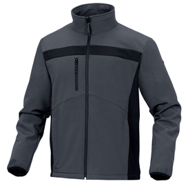 Giacca softshell lulea2 - taglia xl - grigio/nero - deltaplus