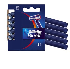 Gillette blue ii standard - gillette - kit 5 rasoi 2 lame usa & getta
